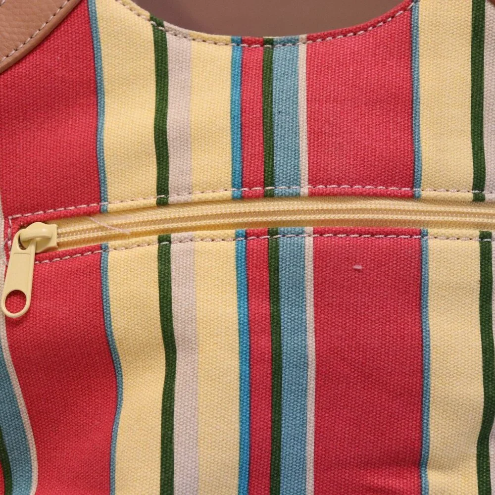 Jamaica Bay Woman's Small Tote Colorful Stripes